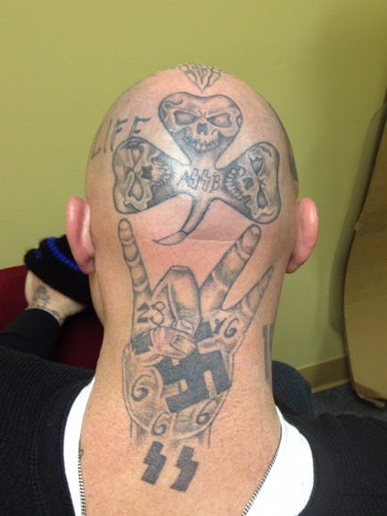 Oaklahoma prisoners charged after slashing inmates Irish Mob shamrock  tattoos  SundayWorldcom